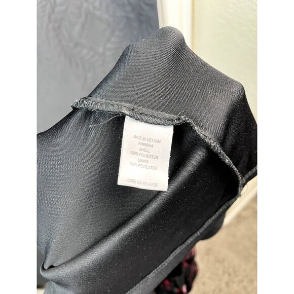 JM Studio By John Meyer Floral Small Dot Sheer Bell Sleeve Dress SZ 10:Pre-Owned - Picture 8 of 10